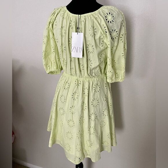NWT Zara Openwork Embroidered Dress - Picture 11 of 14